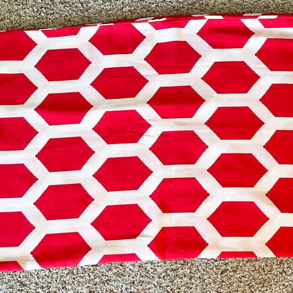 Nebraska Cornhuskers Infinity Scarf Red and White with silver glitter letters - Picture 3 of 7